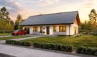 Projekt domu Tani w budowie 3 - parterowy dom o powierzchni 97,47 m², dach dwuspadowy - ujęcie 2