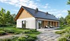 Projekt domu Tani w budowie 3 - parterowy dom o powierzchni 97,47 m², dach dwuspadowy - ujęcie 3