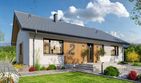 Projekt domu Tracja 2 modern - parterowy dom o powierzchni 99,38 m², dach dwuspadowy - ujęcie 2