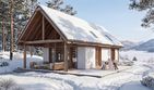 Projekt domu Mazury 3 - murowany - parterowy z poddaszem dom o powierzchni 74,97 m², dach dwuspadowy - ujęcie 5