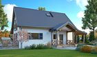 Projekt domu Koniczynka 2 - parterowy z poddaszem dom o powierzchni 117,66 m², dach dwuspadowy - ujęcie 5