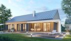 Projekt domu Domena 171 C4 - parterowy dom o powierzchni 121,88 m², dach płaski - ujęcie 2
