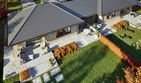 Projekt domu Mini 1 G2 plus (dwulokalowy) - parterowy dom o powierzchni 157,90 m², dach dwuspadowy - ujęcie 4