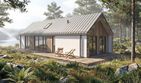 Projekt domu Jupiter 2XL - parterowy dom o powierzchni 90,27 m², dach dwuspadowy - ujęcie 6