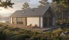 Projekt domu Jupiter 2XL - parterowy dom o powierzchni 90,27 m², dach dwuspadowy - ujęcie 7