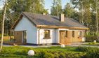 Projekt domu w Zaciszu Komfort + - parterowy dom o powierzchni 80 m², dach dwuspadowy - ujęcie 4