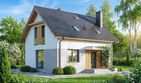 Projekt domu Dolce mini - parterowy z poddaszem dom o powierzchni 88,99 m², dach dwuspadowy - ujęcie 3