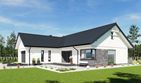 Projekt domu N55-G2 - parterowy dom o powierzchni 118,87 m², dach dwuspadowy - ujęcie 4