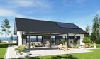 Projekt domu N55-G2 - parterowy dom o powierzchni 118,87 m², dach dwuspadowy - ujęcie 10