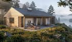 Projekt domu Jutrzenka XL - murowany - parterowy dom o powierzchni 90,23 m², dach dwuspadowy - ujęcie 8