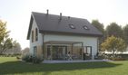 Projekt domu D460 - parterowy z poddaszem dom o powierzchni 118,22 m², dach dwuspadowy - ujęcie 3