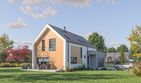 Projekt domu D459 - parterowy z poddaszem dom o powierzchni 148,65 m², dach dwuspadowy - ujęcie 2