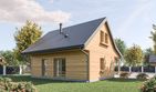 Projekt domu D439 wersja drewniana - parterowy dom o powierzchni 44,37 m², dach dwuspadowy - ujęcie 2
