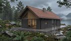 Projekt domu Kameralny XL - murowany - parterowy dom o powierzchni 90,21 m², dach dwuspadowy - ujęcie 7