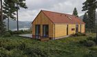 Projekt domu Chata 2 XL - parterowy dom o powierzchni 91,56 m², dach dwuspadowy - ujęcie 7