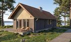 Projekt domu Kameralny 2XL - parterowy dom o powierzchni 91,56 m², dach dwuspadowy - ujęcie frontu