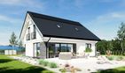 Projekt domu N50-BG - parterowy z poddaszem dom o powierzchni 119,04 m², dach dwuspadowy - ujęcie 2