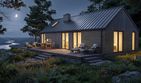 Projekt domu Chata XL - murowany - parterowy dom o powierzchni 90,21 m², dach dwuspadowy - ujęcie 7