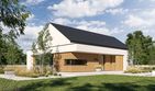 Projekt domu HomeKoncept 144 wariant 02 - parterowy dom o powierzchni 107,14 m², dach dwuspadowy - ujęcie 2