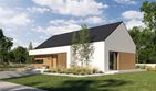 Projekt domu HomeKoncept 144 wariant 02 - parterowy dom o powierzchni 107,14 m², dach dwuspadowy - ujęcie 8
