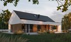 Projekt domu HomeKoncept 144 wariant 02 - parterowy dom o powierzchni 107,14 m², dach dwuspadowy - ujęcie 13