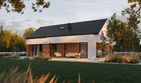 Projekt domu HomeKoncept 144 wariant 02 - parterowy dom o powierzchni 107,14 m², dach dwuspadowy - ujęcie 17