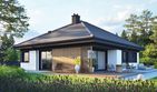 Projekt domu Flo IV - parterowy dom o powierzchni 102,60 m², dach kopertowy - ujęcie 2