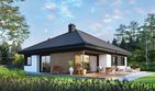 Projekt domu Flo IV - parterowy dom o powierzchni 102,60 m², dach kopertowy - ujęcie 3
