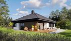 Projekt domu Flo IV - parterowy dom o powierzchni 102,60 m², dach kopertowy - ujęcie 7