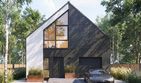 Projekt domu Studio 101 - parterowy z poddaszem dom o powierzchni 115,30 m², dach dwuspadowy - ujęcie 2