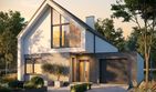 Projekt domu Studio 106 - parterowy z poddaszem dom o powierzchni 117,41 m², dach dwuspadowy - ujęcie 3