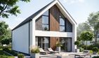 Projekt domu Studio 107 - parterowy z poddaszem dom o powierzchni 112,73 m², dach dwuspadowy - ujęcie 3