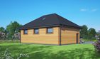 Projekt budynku gospodarczego bg-23 - parterowy dom o powierzchni 105,89 m², dach kopertowy - ujęcie 2