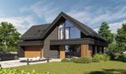 Projekt domu HomeKoncept 166 G2 wariant 02 - parterowy z poddaszem dom o powierzchni 168,92 m², dach dwuspadowy - ujęcie 5