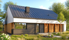 Projekt domu APS 407 ECO - parterowy dom o powierzchni 119,80 m², dach dwuspadowy - ujęcie 2