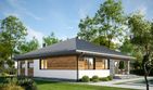 Projekt domu Blanka Alfa (1975) - parterowy dom o powierzchni 109,30 m², dach kopertowy - ujęcie 4
