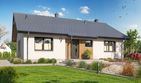 Projekt domu Tracja 9 B - parterowy dom o powierzchni 79,27 m², dach dwuspadowy - ujęcie 2