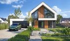 Projekt domu Amber 5 - parterowy z poddaszem dom o powierzchni 144,73 m², dach dwuspadowy - ujęcie 3
