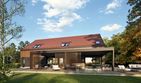 Projekt domu Nikolas III G2 (wersja B) energo plus - parterowy z poddaszem dom o powierzchni 189,23 m², dach dwuspadowy - ujęcie 5