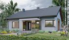 Projekt domu APS 353 wariant 3 - parterowy dom o powierzchni 100 m², dach dwuspadowy - ujęcie 3