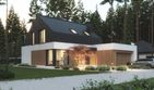 Projekt domu NewHouse 786 - parterowy z poddaszem dom o powierzchni 137,39 m², dach dwuspadowy - ujęcie 4