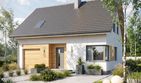Projekt domu Krajobrazy 124 - parterowy z poddaszem dom o powierzchni 92,96 m², dach dwuspadowy - ujęcie 2