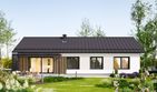 Projekt domu Aris Nano (1976) - parterowy dom o powierzchni 108,70 m², dach dwuspadowy - ujęcie 3