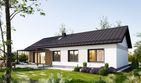 Projekt domu Aris Nano (1976) - parterowy dom o powierzchni 108,70 m², dach dwuspadowy - ujęcie 4