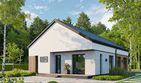 Projekt domu EG-111 wariant ll - parterowy z poddaszem dom o powierzchni 89,59 m², dach dwuspadowy - ujęcie 2
