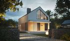 Projekt domu NewHouse 751 w1 - parterowy z poddaszem dom o powierzchni 95,06 m², dach dwuspadowy - ujęcie 3