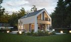 Projekt domu NewHouse 751 w1 - parterowy z poddaszem dom o powierzchni 95,06 m², dach dwuspadowy - ujęcie 12