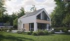 Projekt domu NewHouse 751 w1 - parterowy z poddaszem dom o powierzchni 95,06 m², dach dwuspadowy - ujęcie 13