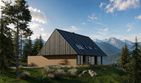 Projekt domu Beskidzki - parterowy z poddaszem dom o powierzchni 241,54 m², dach dwuspadowy - ujęcie 5