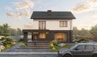 Projekt domu eko Typowy 83 - z pełnym piętrem dom o powierzchni 130,46 m², dach dwuspadowy - ujęcie 5